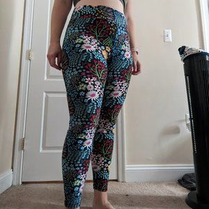 LuLaRoe Leggings, Floral tall curvy size
